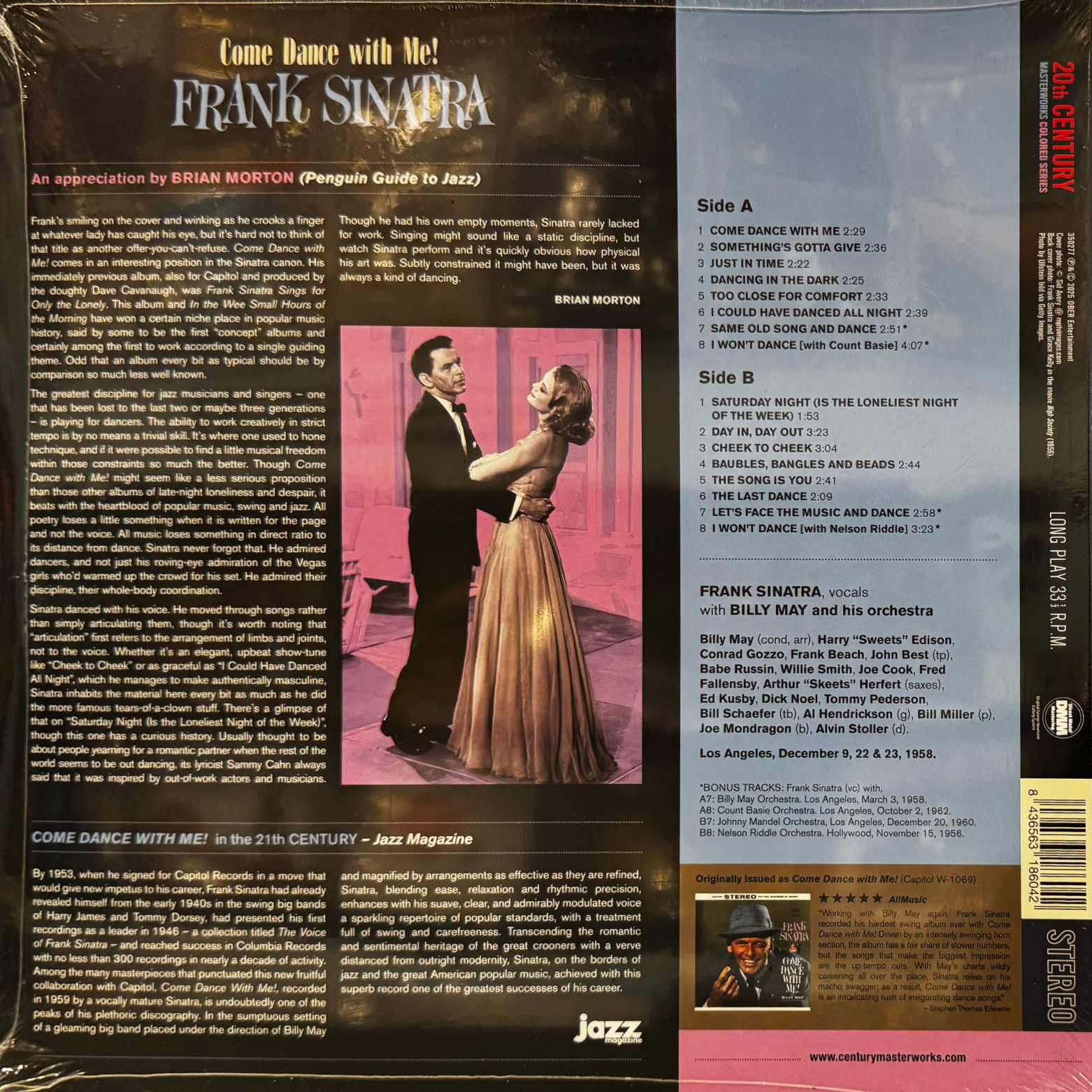 Vinyl Frank Sinatra Come Dance with Me