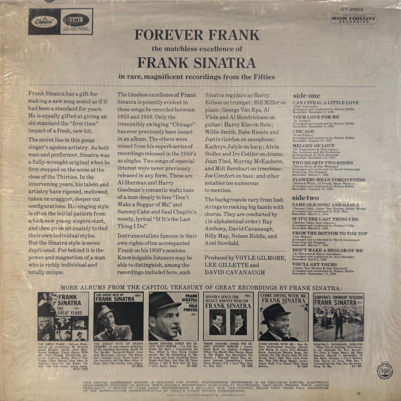 Vinyl Frank Sinatra Forever Frank