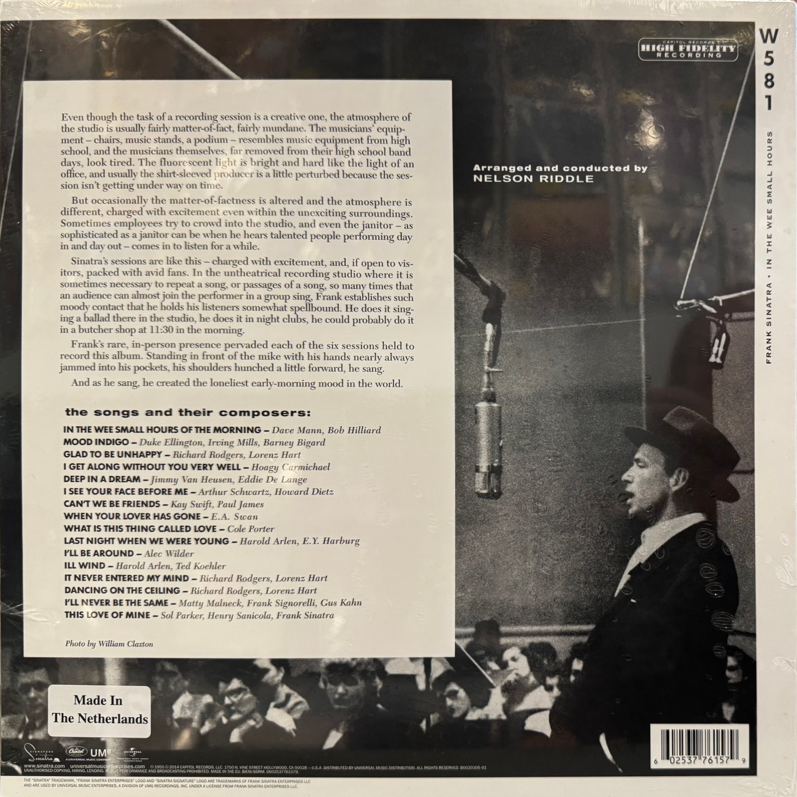 Vinyl Frank Sinatra In the Wee Small Hours