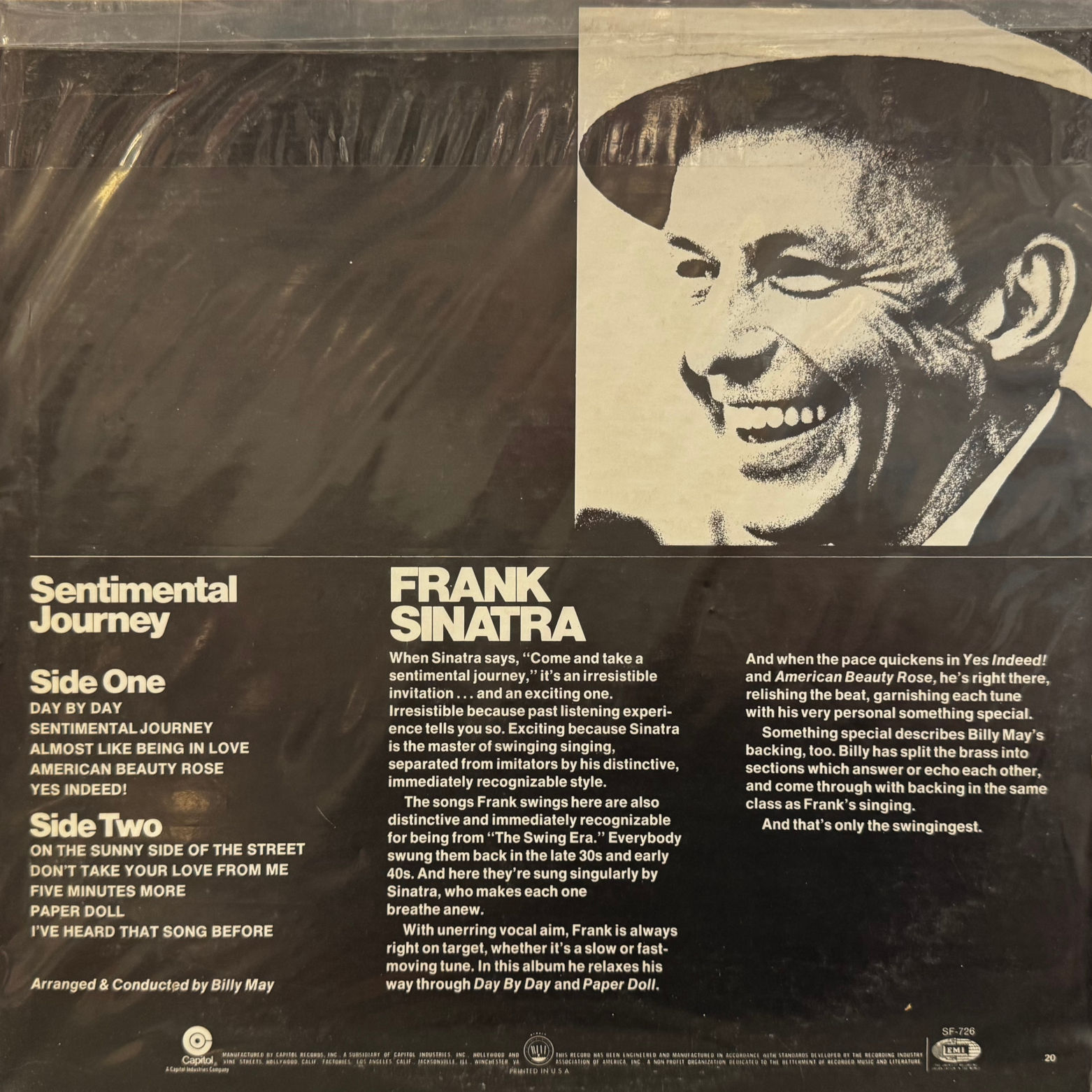 Vinyl Frank Sinatra Sentimental Journey