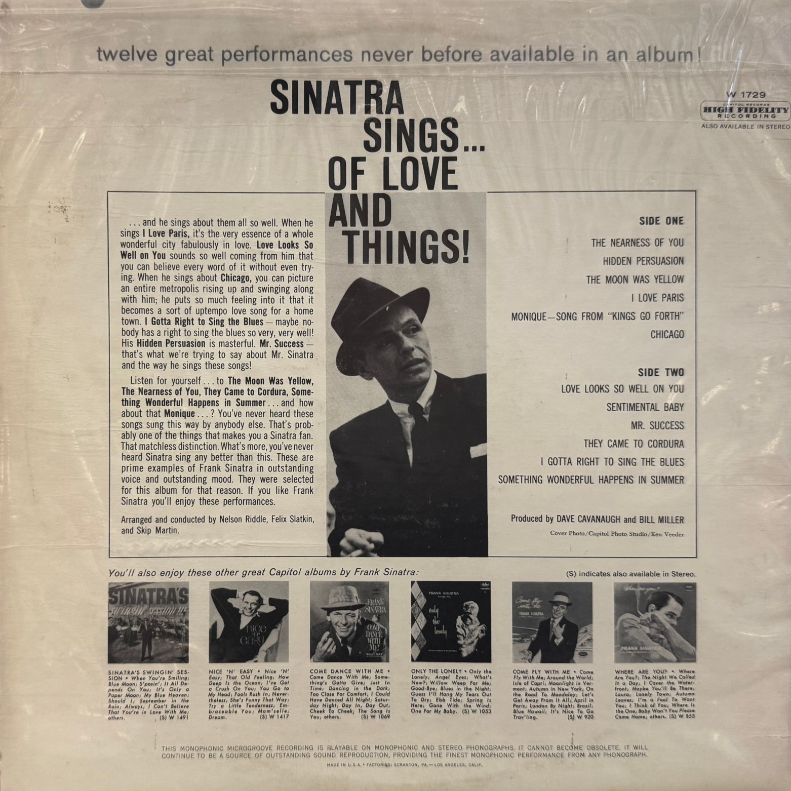 Vinyl Sinatra Sings