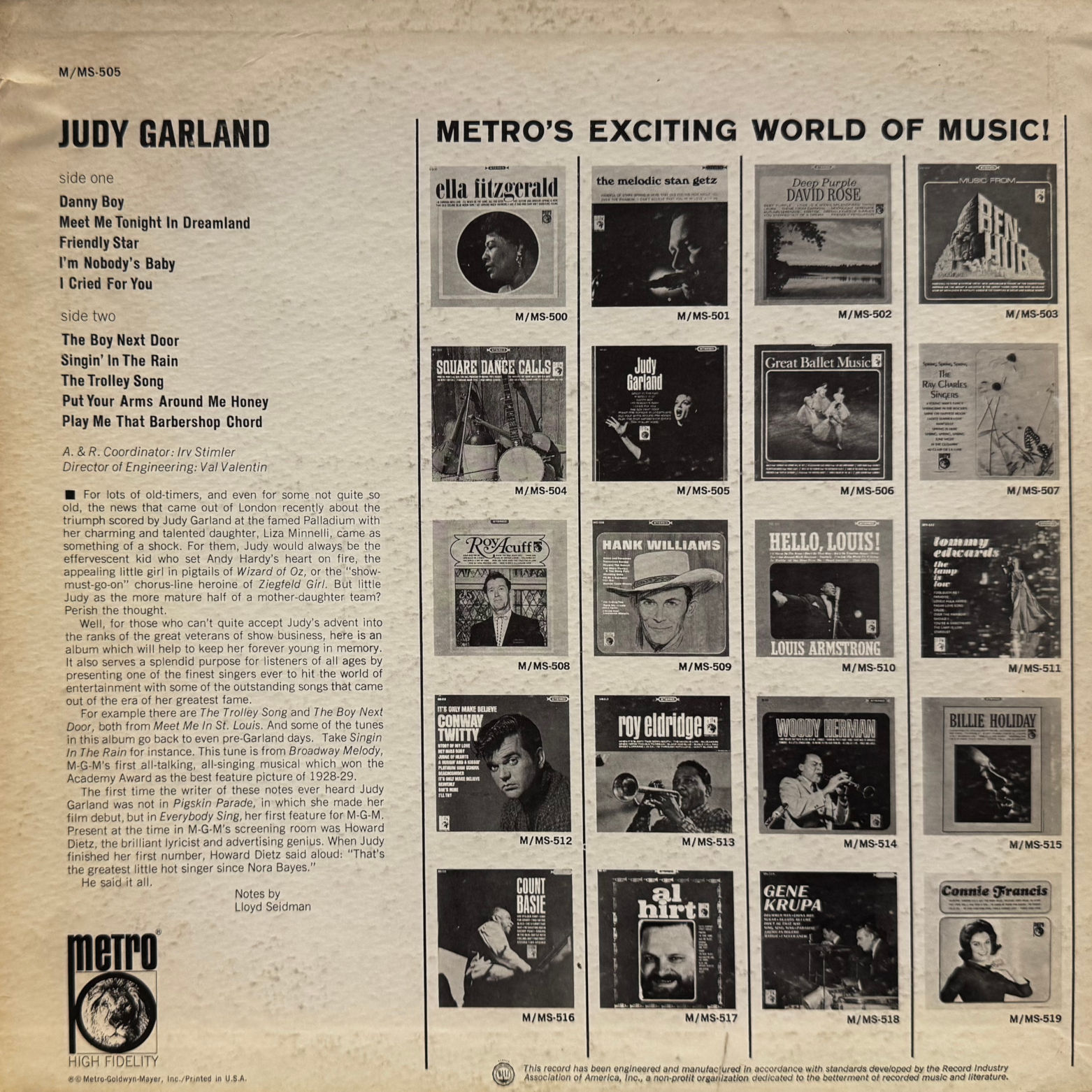 Vinyl Judy Garland Judy Garland