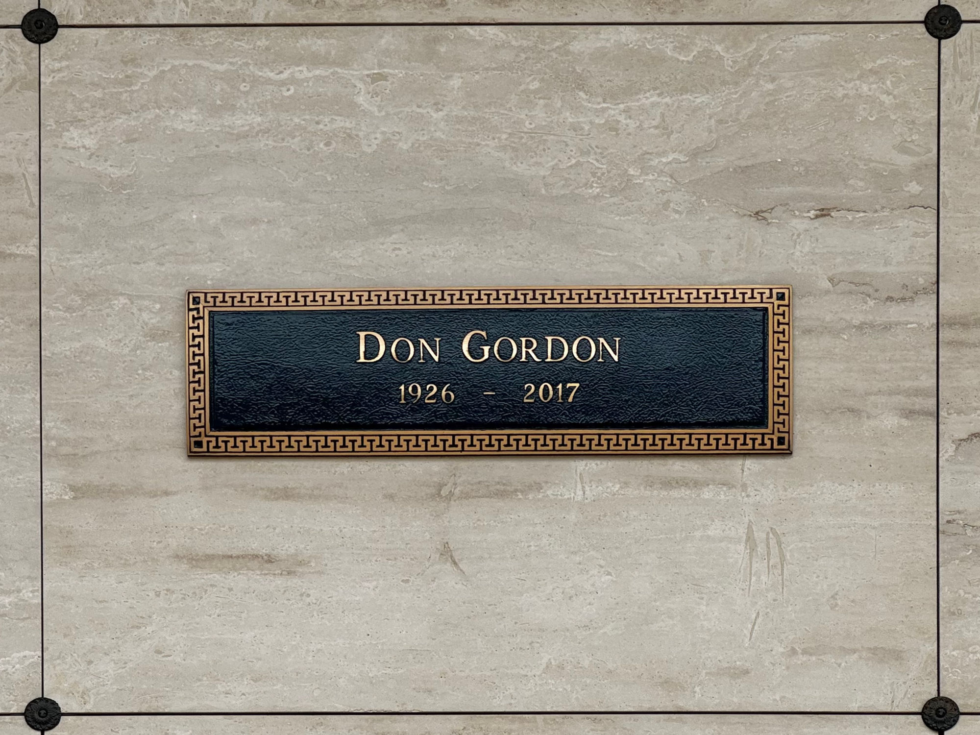 Westwood Village Memorial Park Don Gordon