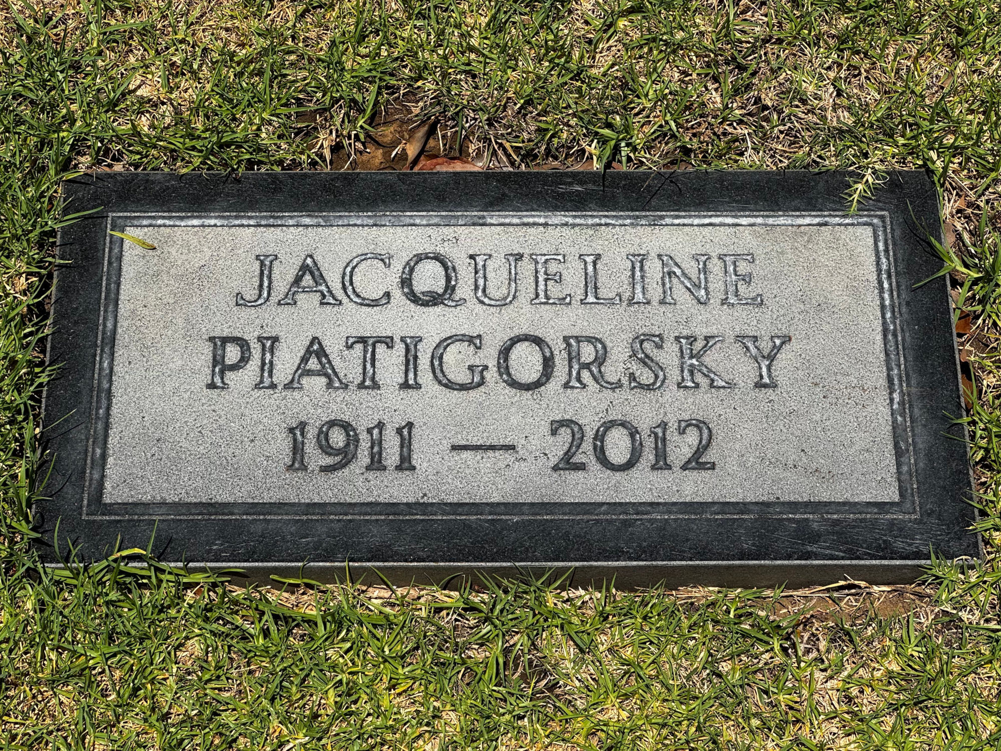 Westwood Village Memorial Park Jacqueline Piatigorsky