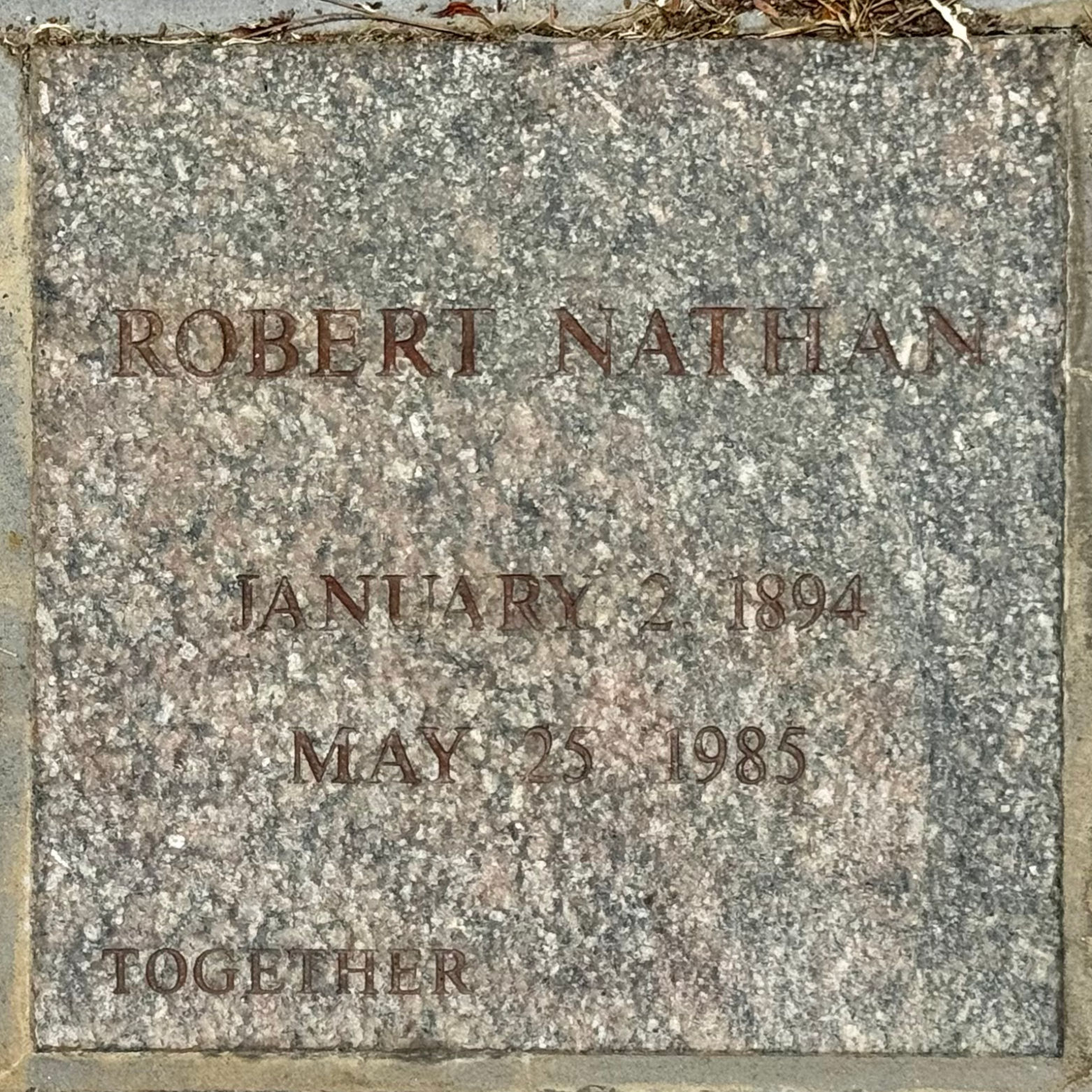 Westwood Village Memorial Park Robert Nathan