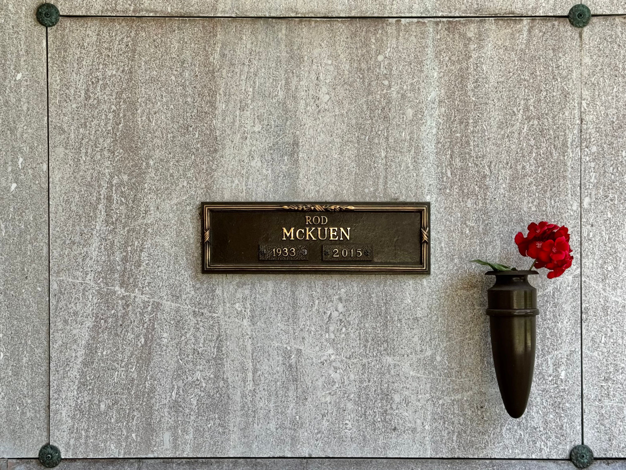 Westwood Village Memorial Park Rod Mckuen
