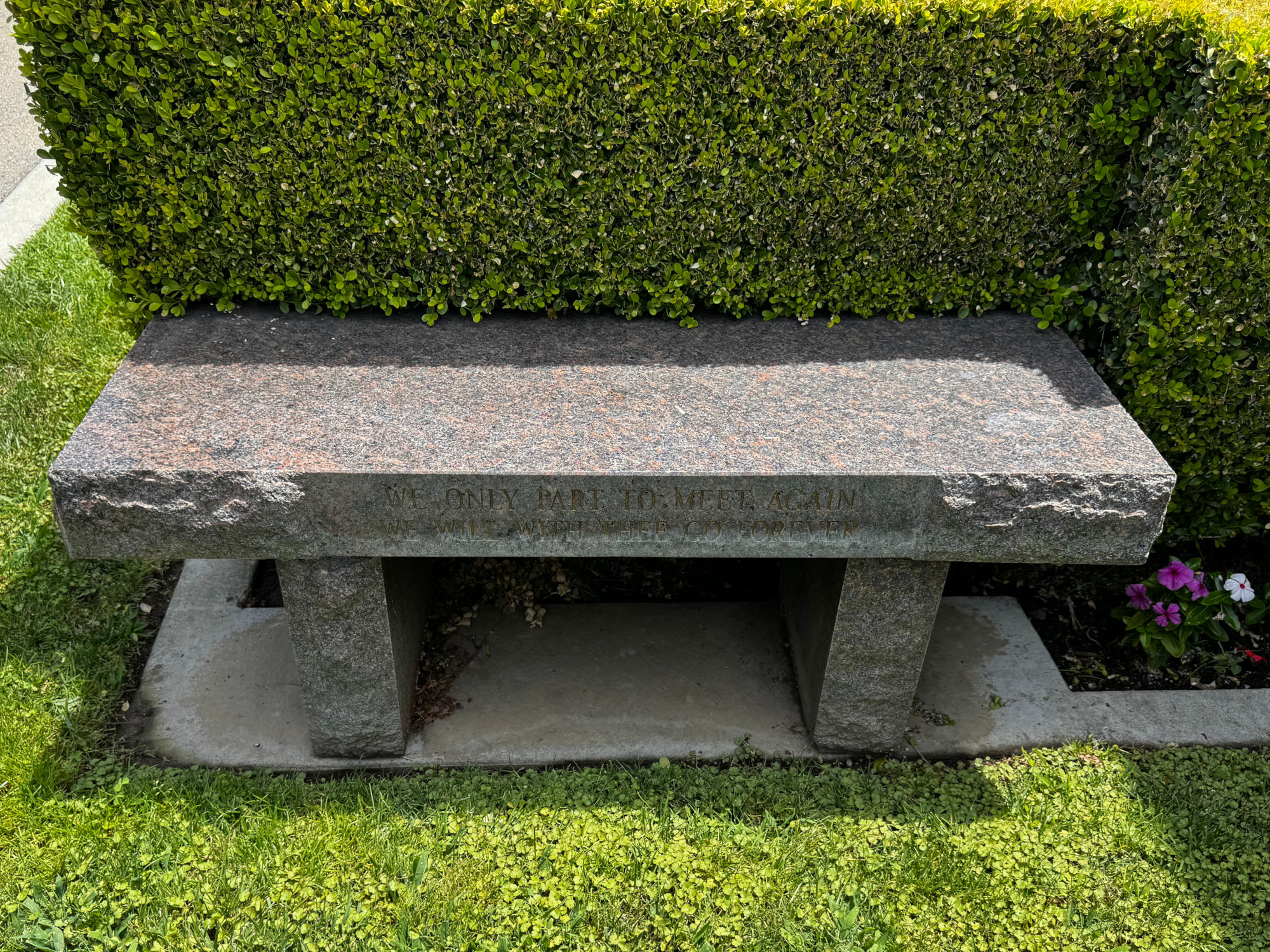 Westwood Village Memorial Park Walter Matthau Bench