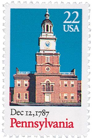22 cent Pennsylvania Stamp