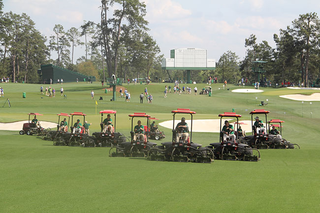 Mowers at Augusta National