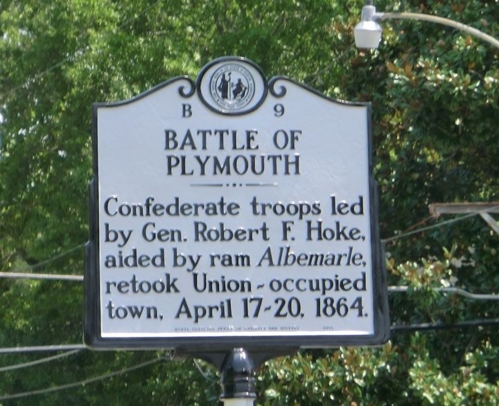 Battle of Plymouth Marker