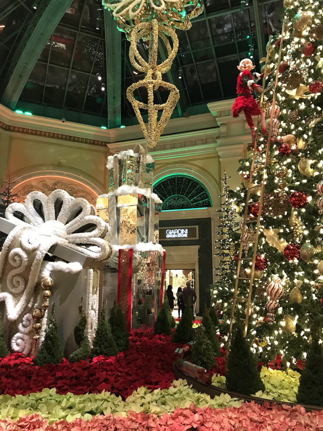 Christmas Elf at The Bellagio Conservatory