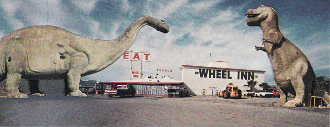 Cabazon Dinosaurs Wheel Inn