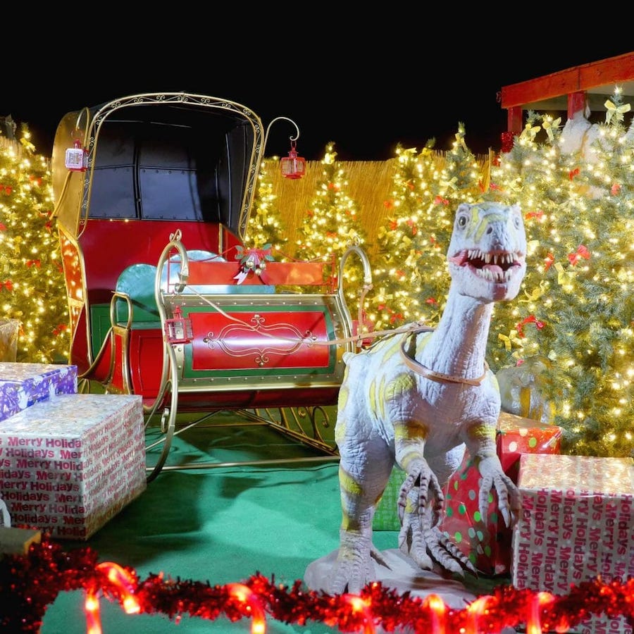 Cabazon Dinosaurs Christmas Decorations