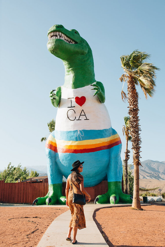 Cabazon Dinosaurs Painted for Summer