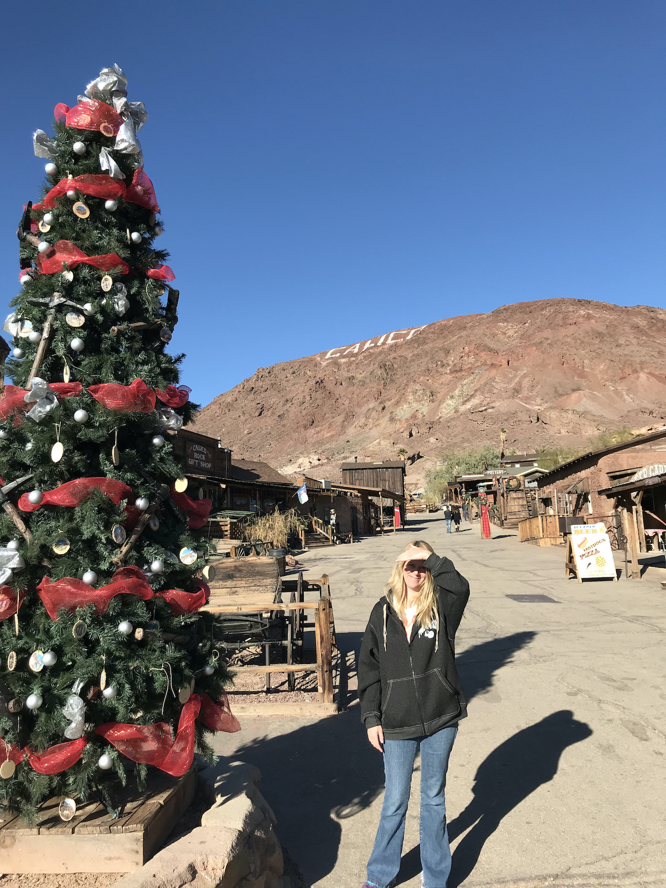Christmas tree at Calico Ghost Town