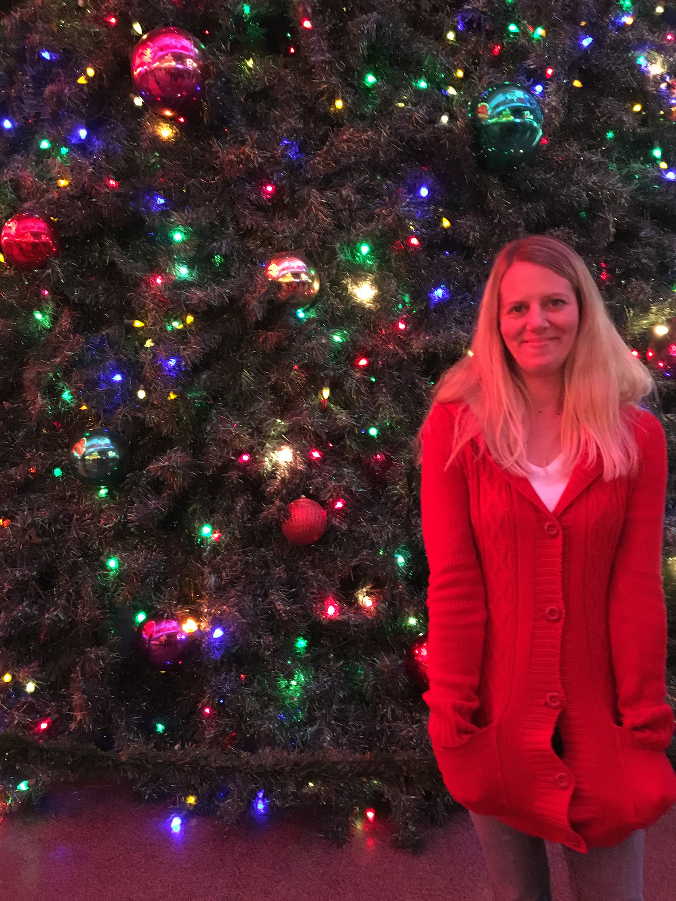 Christmas Tree in front of the Freemont Hotel and Casino