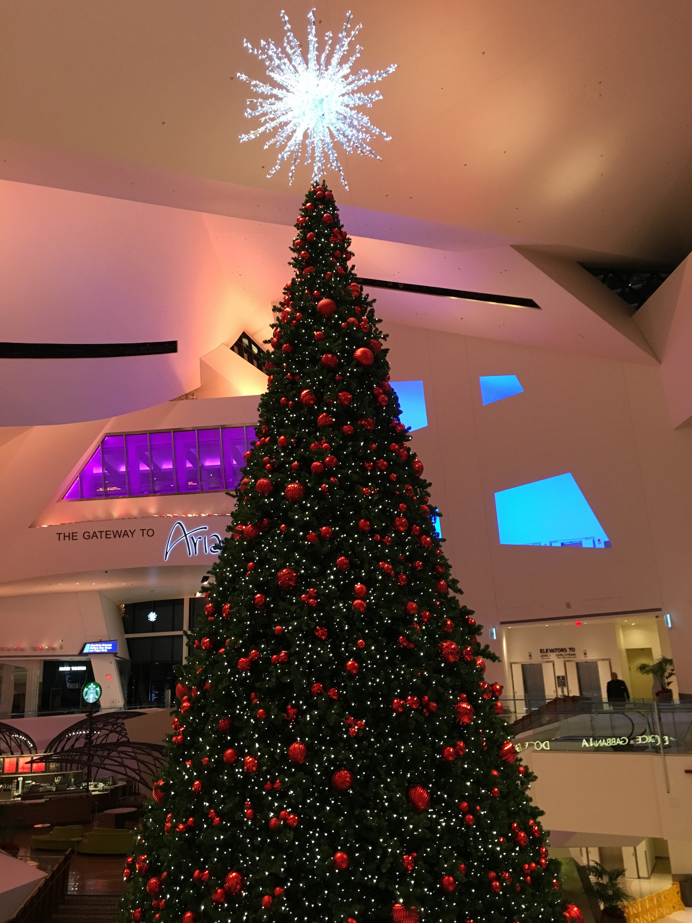 Christmas Tree inside the Shops at Crystals