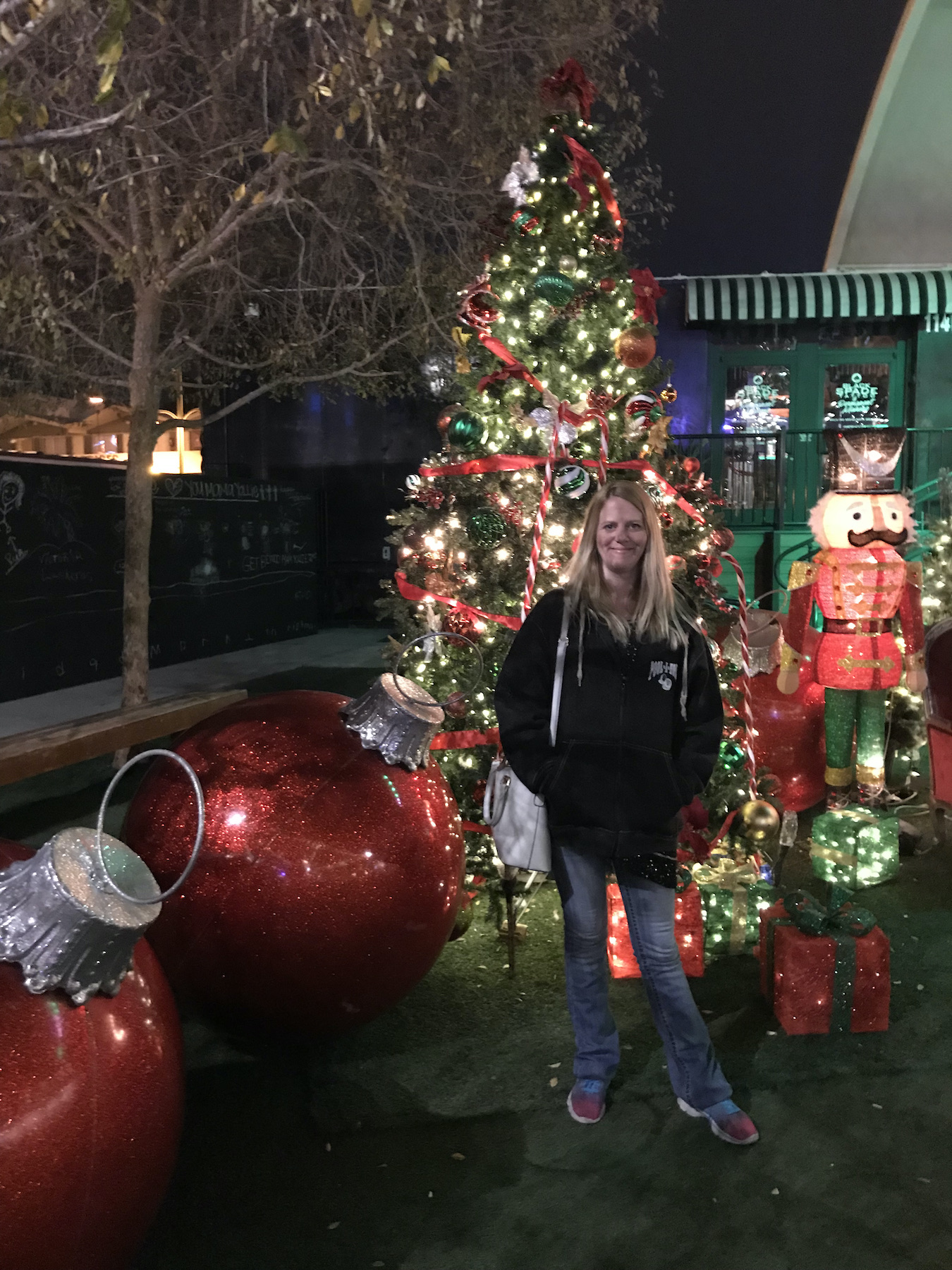 Christmas tree at the Container Park