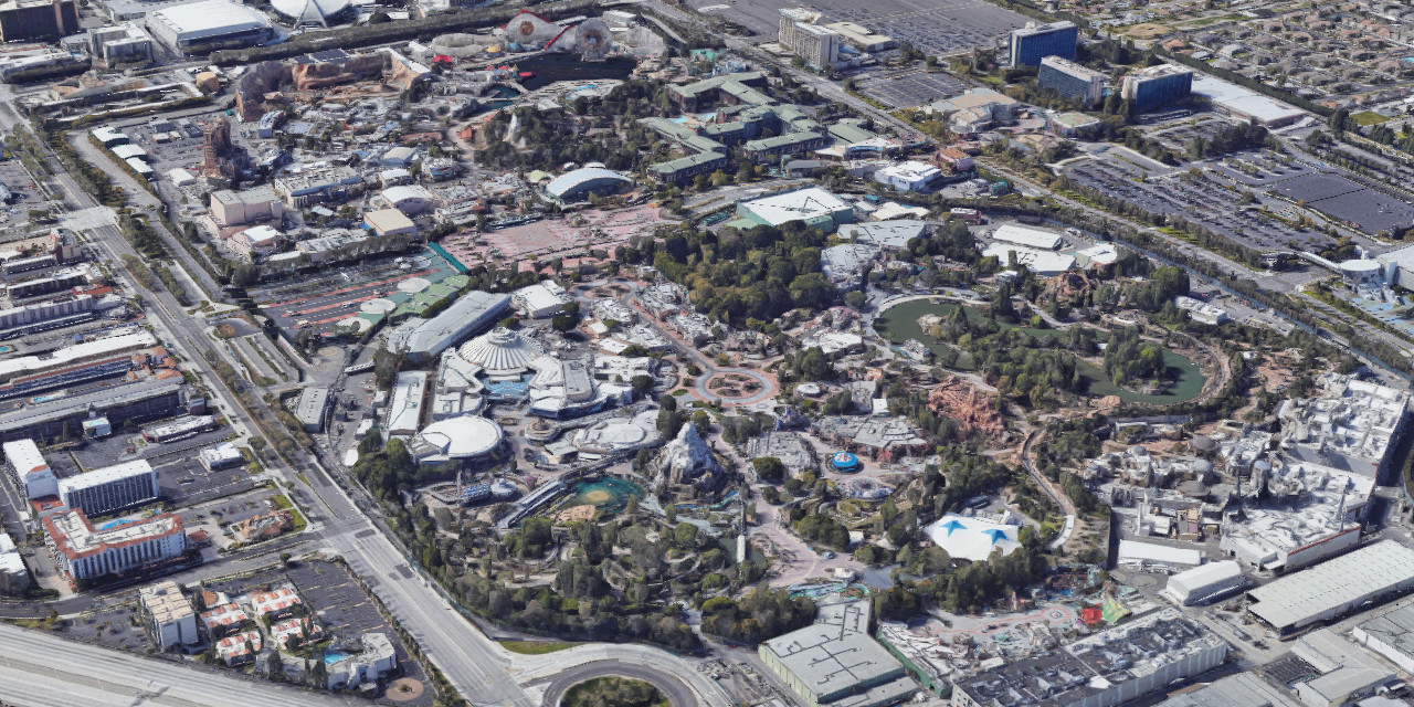 Disneyland on Google Satellite Disneyland on Google Satellite
