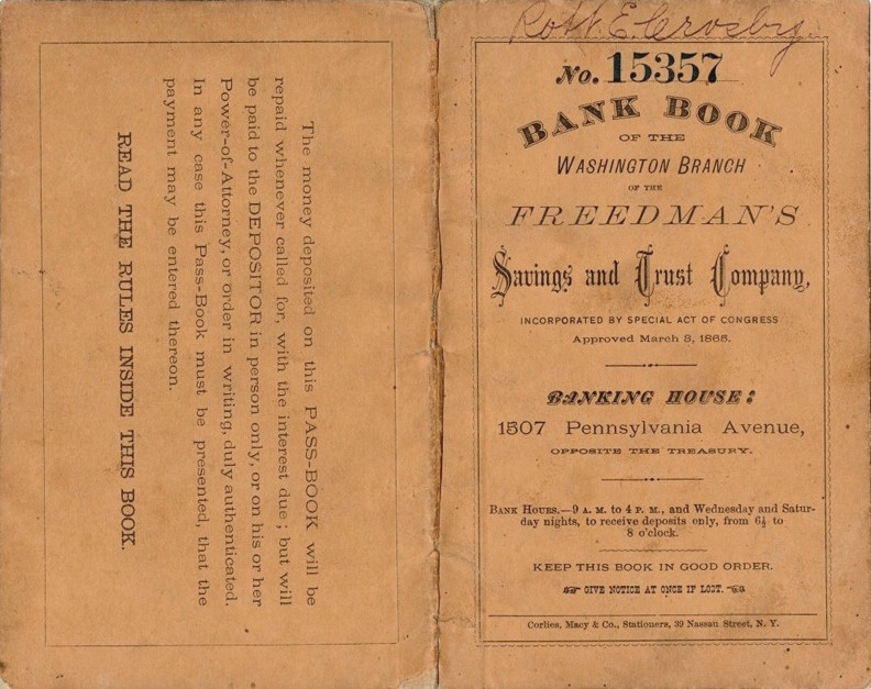 Freedmans Bank Book