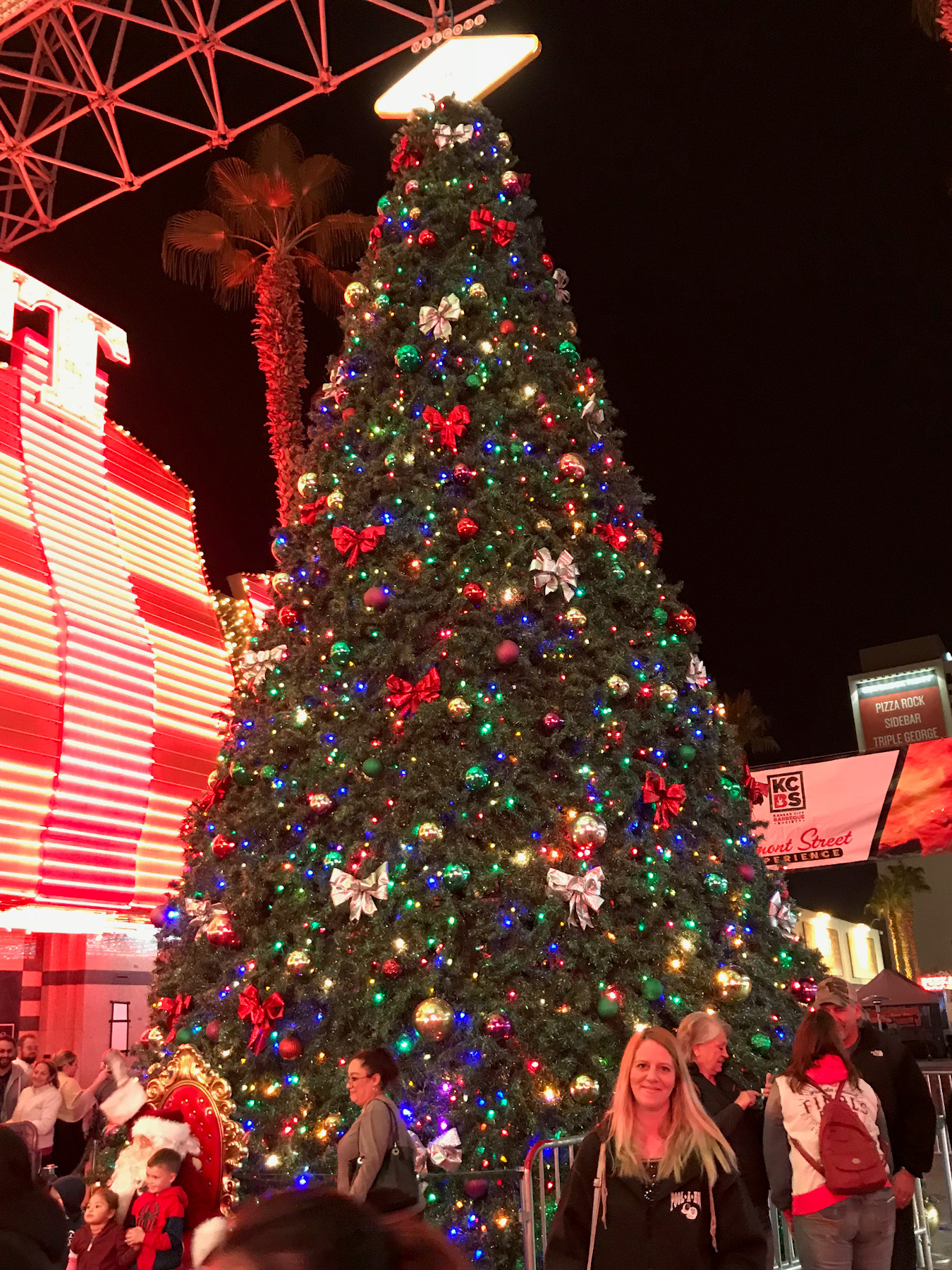 Christmas Tree at the Freemont Street Experience