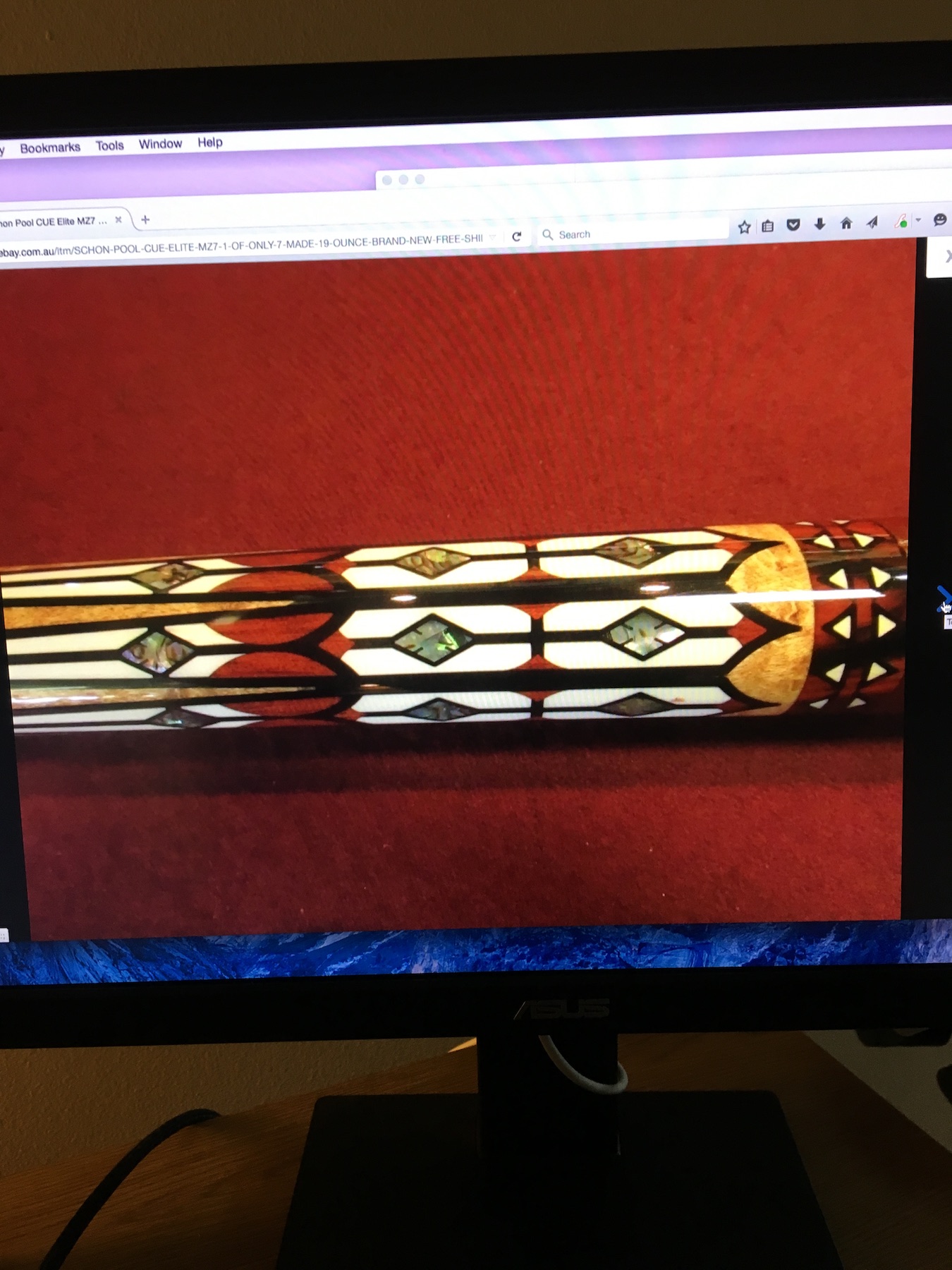 Gaudy Pool Cue