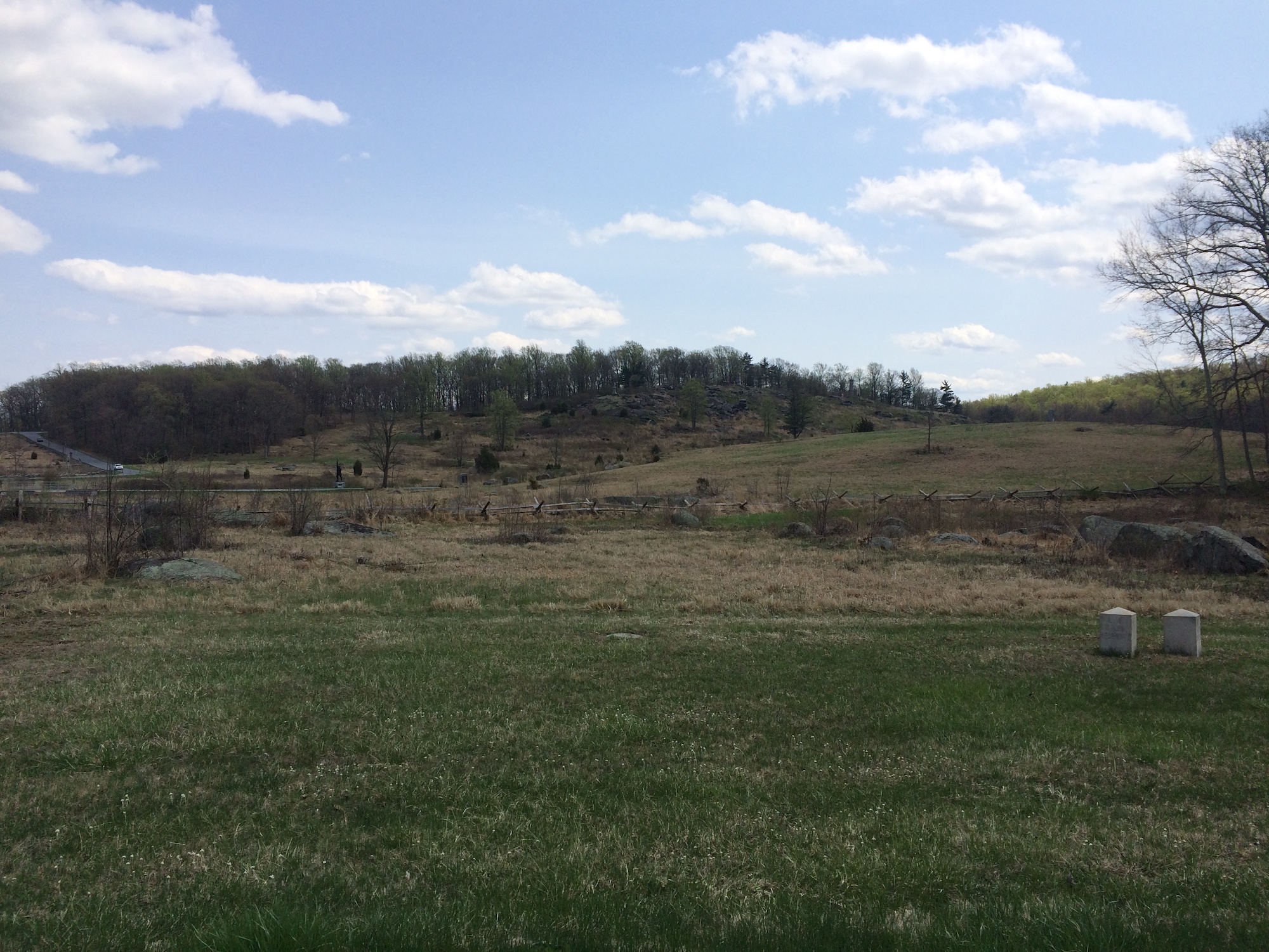 Looking up at Little Round Top