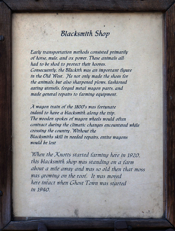 Ghost Town Blacksmith Shop