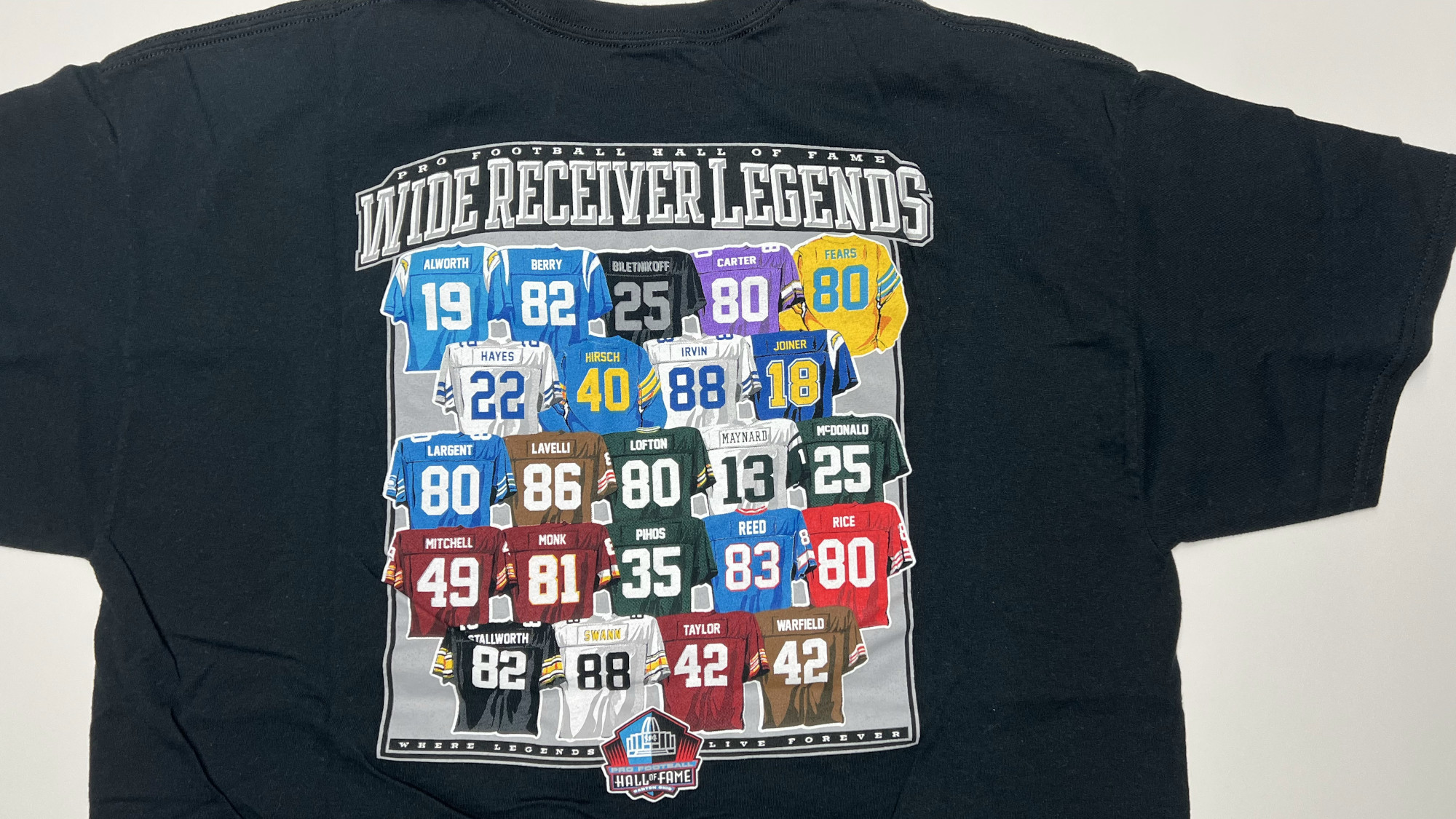 Wide Receiver Legends t-shirt