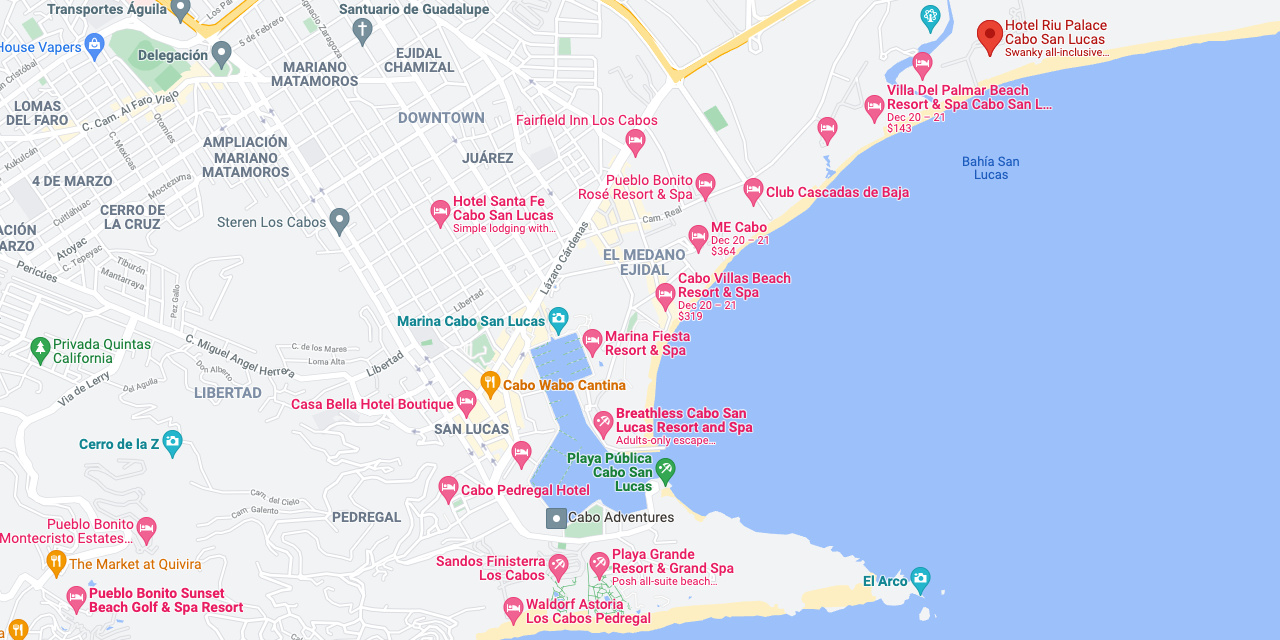 Hotel Riu Palace Cabo San Lucas Google Maps