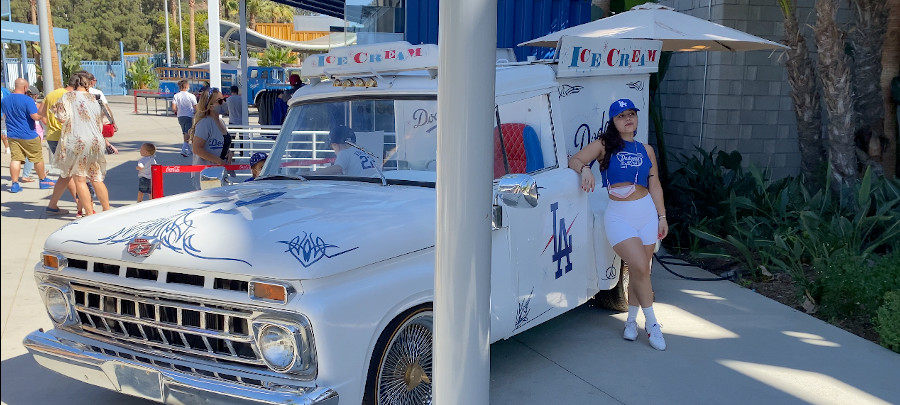 Dodger Stadium Ice Cream Truck Front