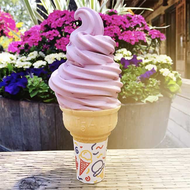 Boysenberry soft serve Boysenberry soft serve