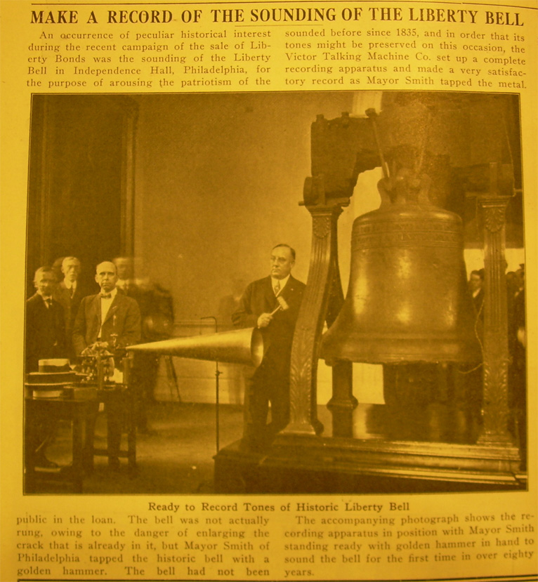 Liberty Bell was Recorded