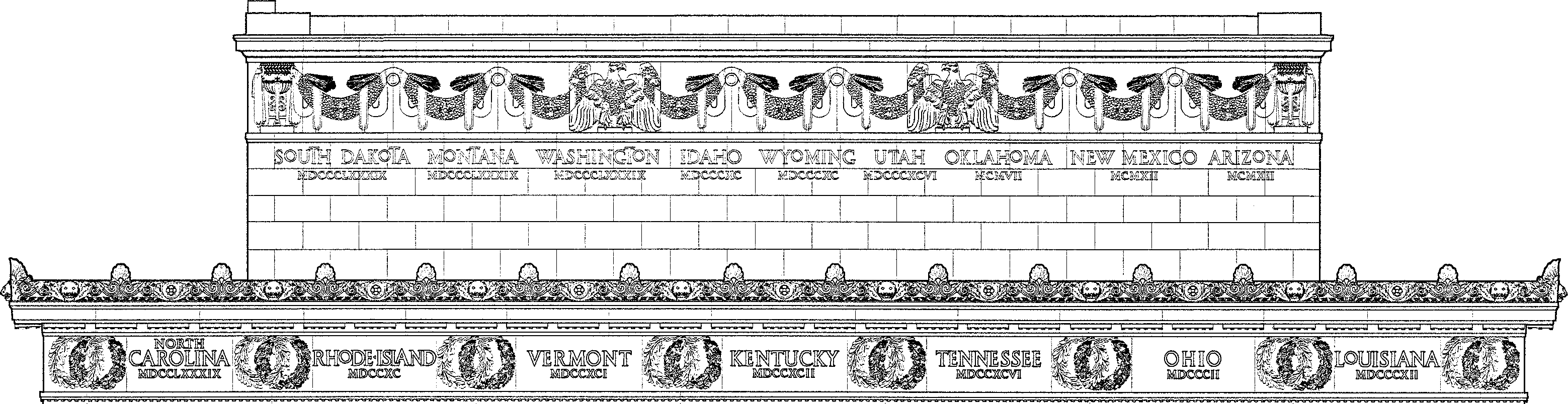 Lincoln Memorial Frieze North Face