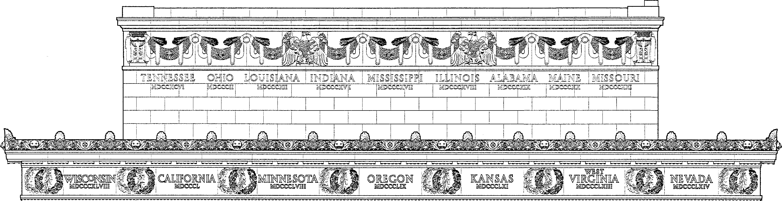 Lincoln Memorial Frieze South Face