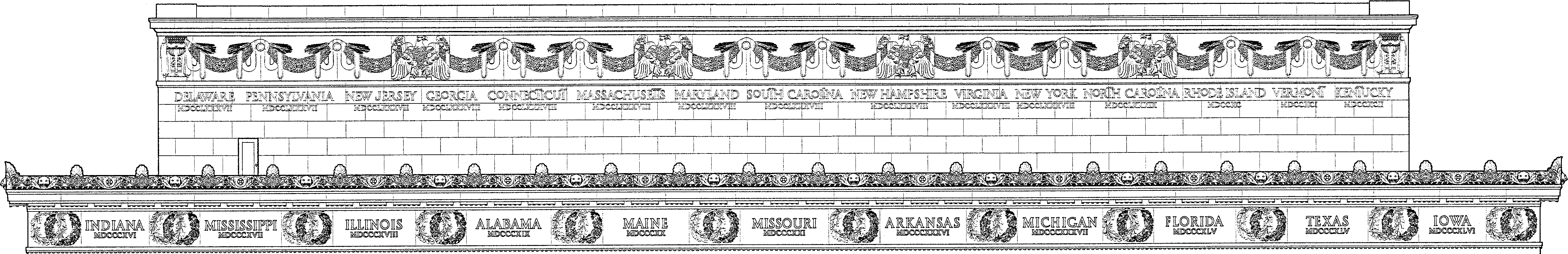 Lincoln Memorial Frieze West Face