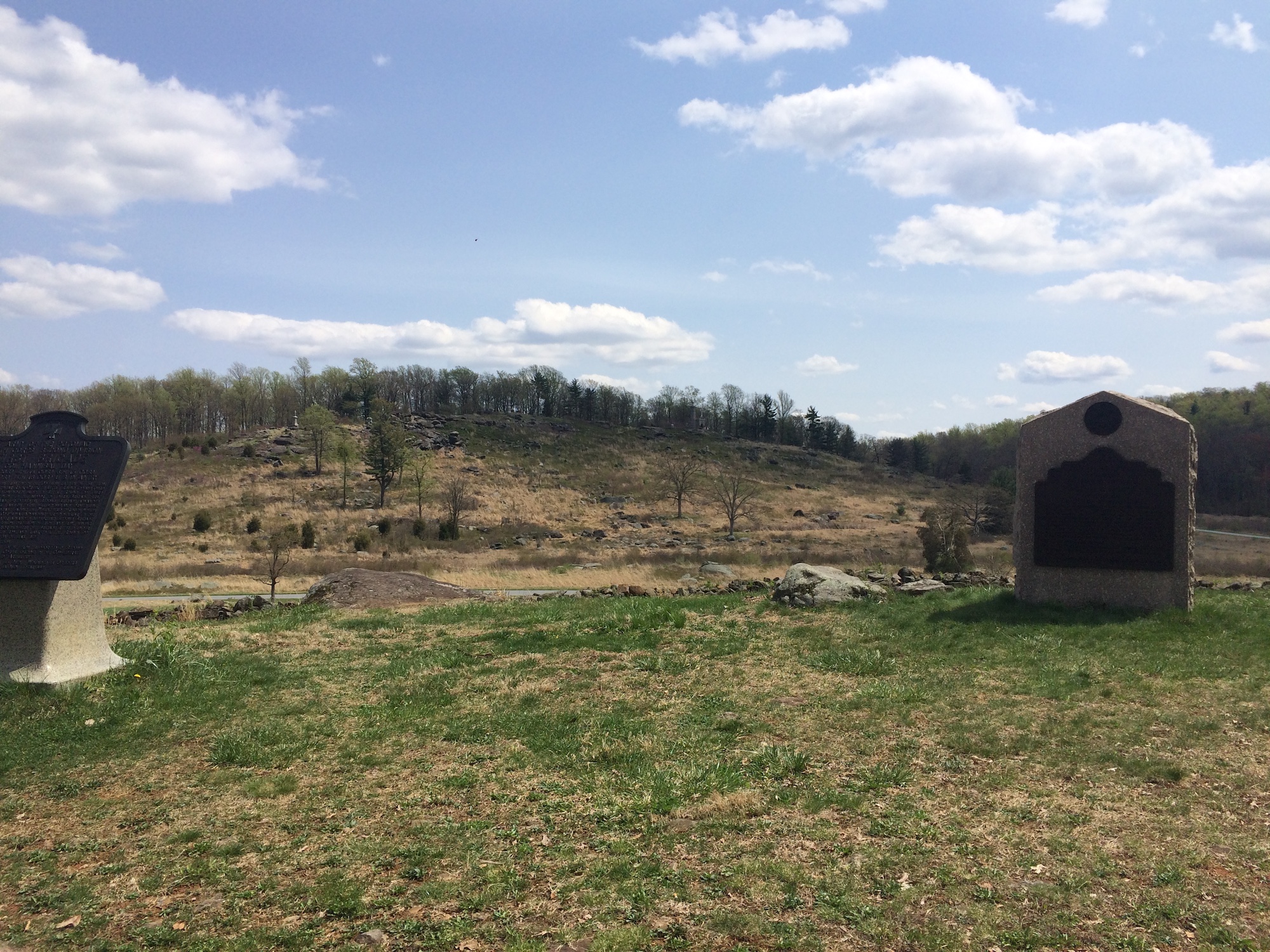 Looking up at Little Round Top