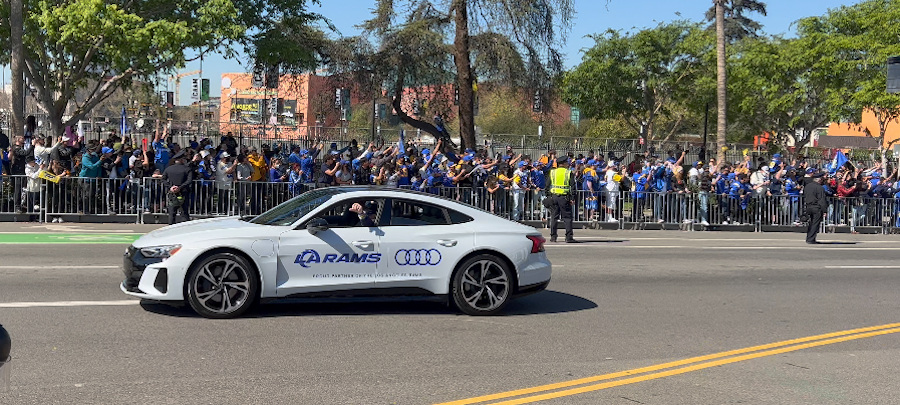 Los Angeles Rams Parade Car