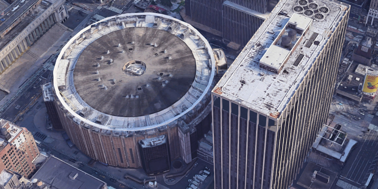 Madison Square Garden on Google Map