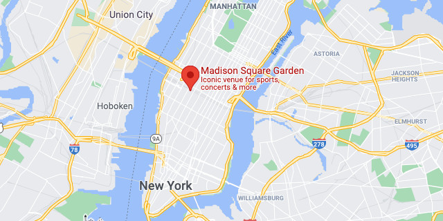 Madison Square Garden on Google Map Madison Square Garden on Google Map