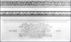 John Adams Mantle Inscription