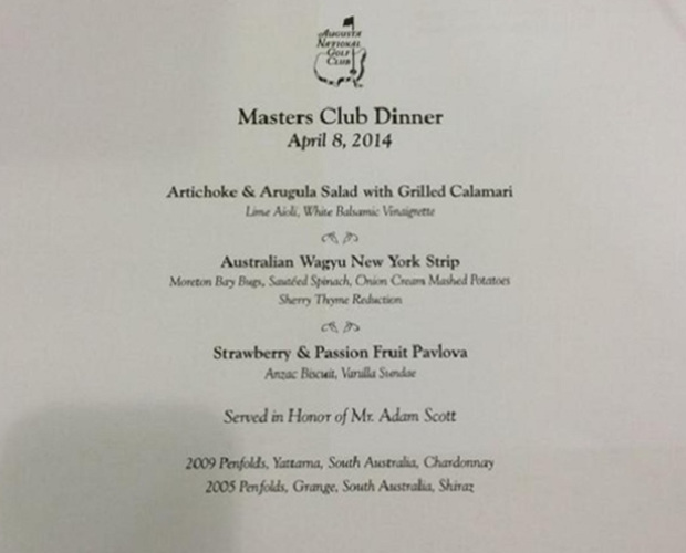 2014 Masters Champions Dinner