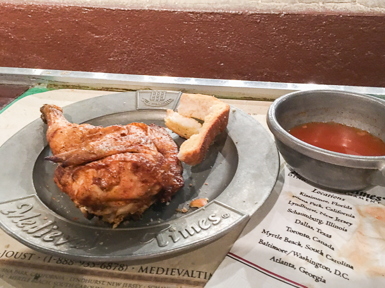 Medieval Times Chicken Dinner