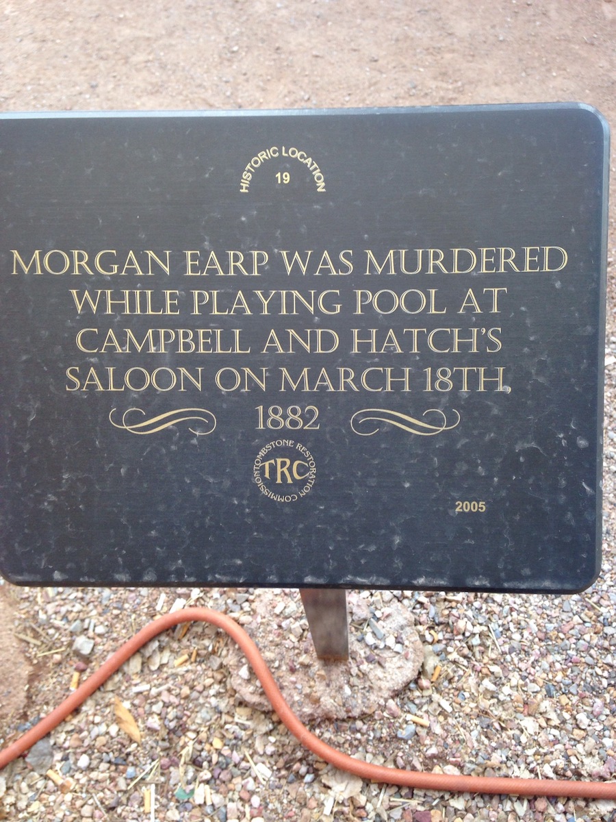 Morgan Earp was murdered