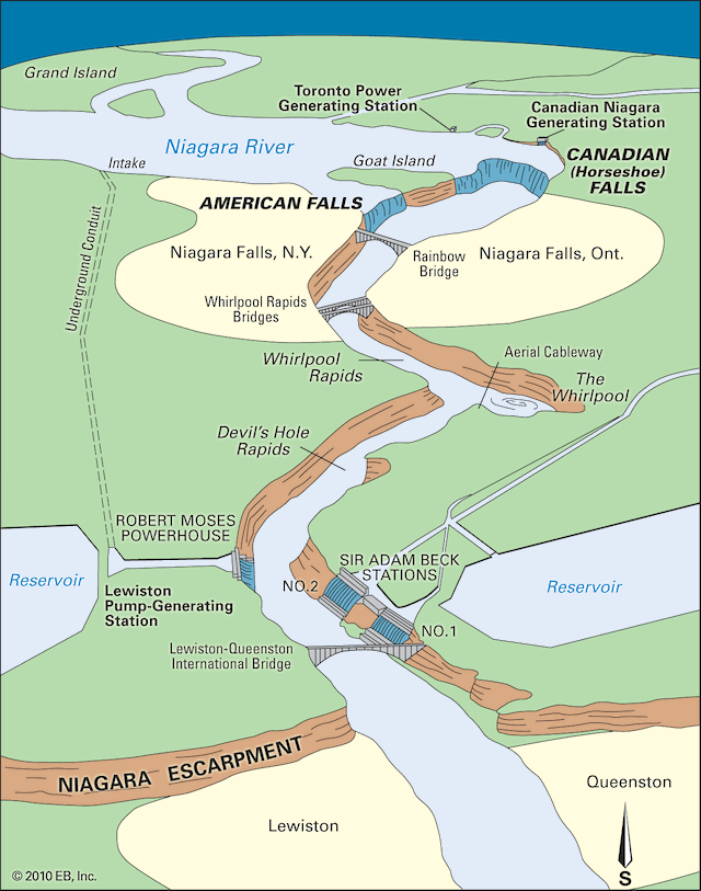 Niagara Falls and the Niagara River Niagara Falls and the Niagara River