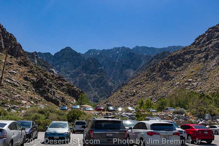 Palm Springs Aerial Tramway view from parking lot