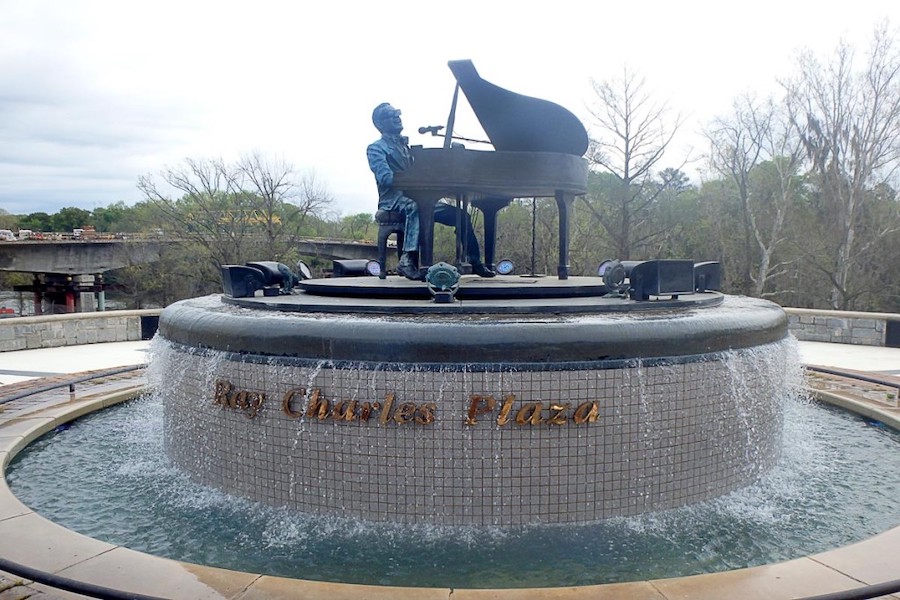 Ray Charles Statue in Albany Georgia