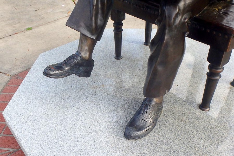 Ray Charles Statue Shoes