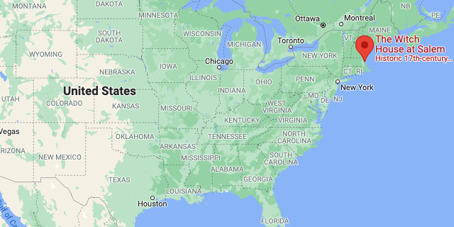 Salem Witch House on Google Map