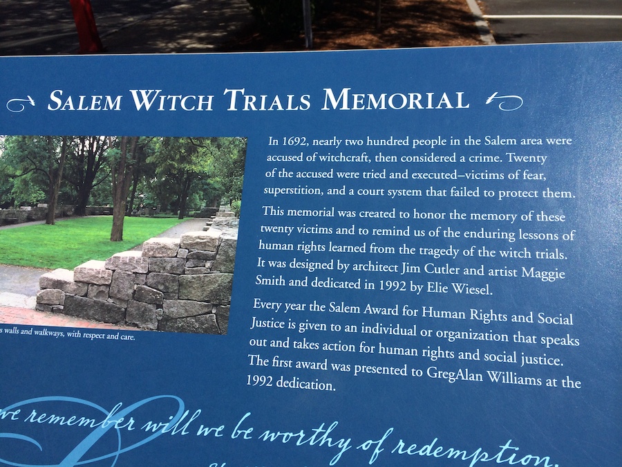 Salem Witch Trials Memorial
